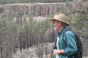 Dave at the "Green Fire" site
