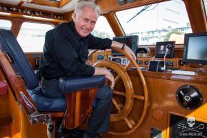 Martin Sheen aboard Sea Shepherd research vessel R/V Martin Sheen.