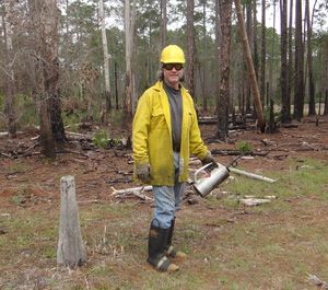 In fire gear