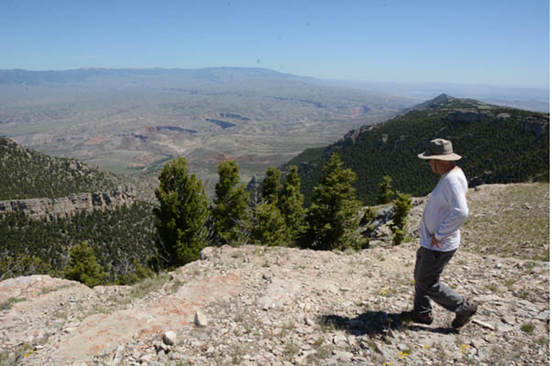 Looking down at Big Horn River from the Pryor Mountains proposed wilderness. (Photo by George Wuerthner)